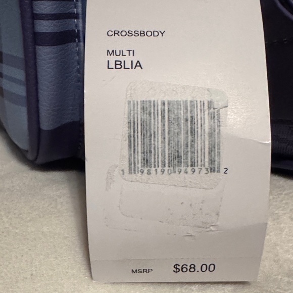 Betsey Johnson Lia Plaid Crossbody Bag with Star Accent Coin Purse Guitar Strap - Picture 6 of 10